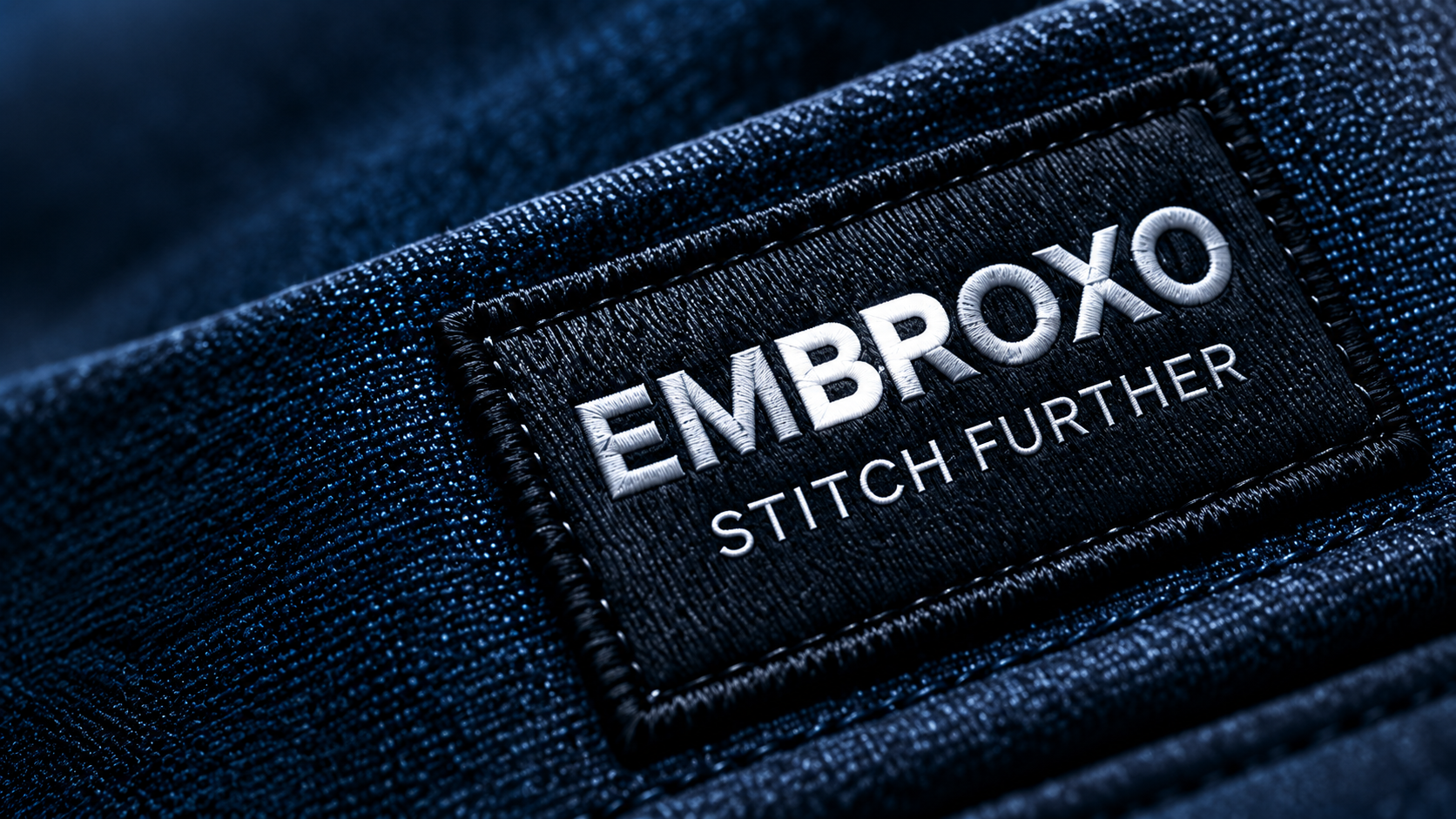 Raised embroidered patch sample